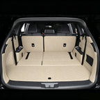 Trunk mat, cargo liner; three-row seat design (full-coverage design with hidden Velcro fasteners)