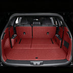 Trunk mat, cargo liner; three-row seat design (full-coverage design with hidden Velcro fasteners)
