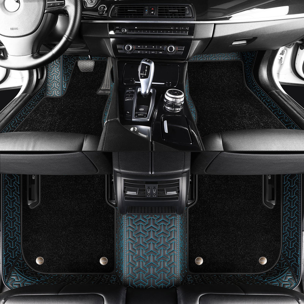 Trident Tread Custom Car Floor Mats With carpet With Logo