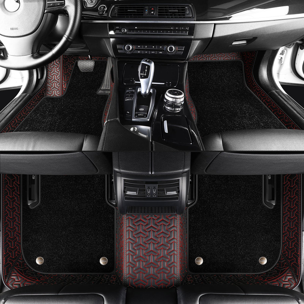 Trident Tread Custom Car Floor Mats With carpet With Logo