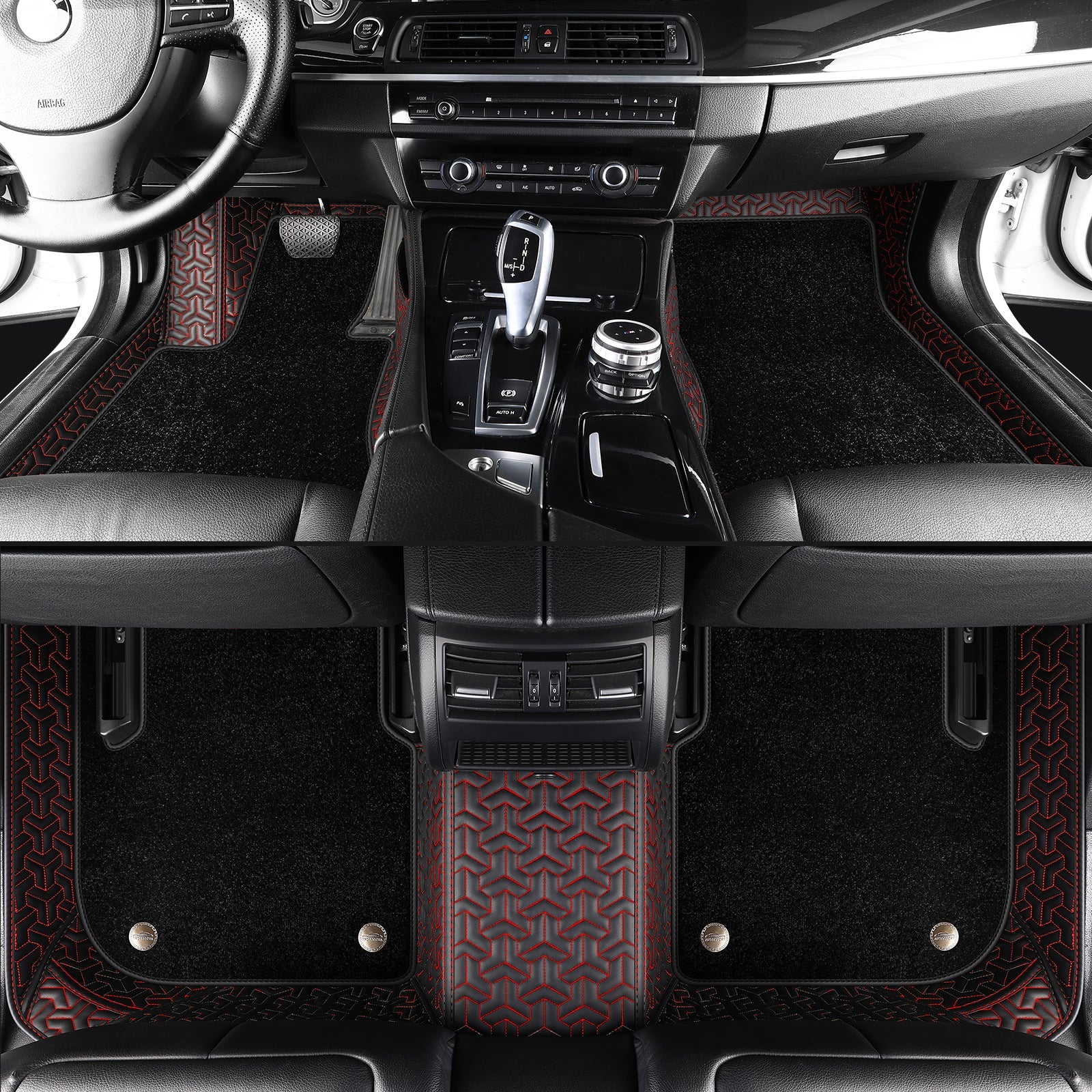 Trident Tread Custom Car Floor Mats With carpet With Logo