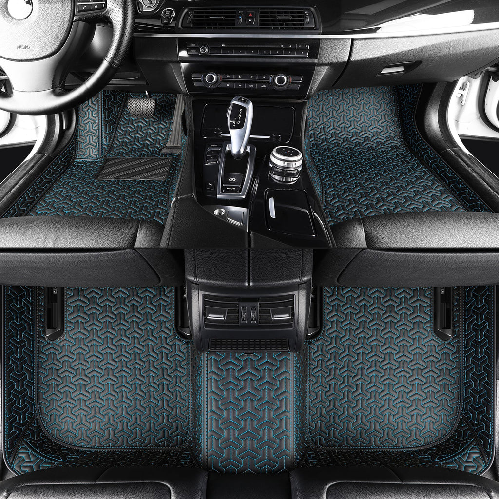 Trident Tread Car Floor Mats: Waterproof, suitable for all weather conditions and seasons, with customizable logos