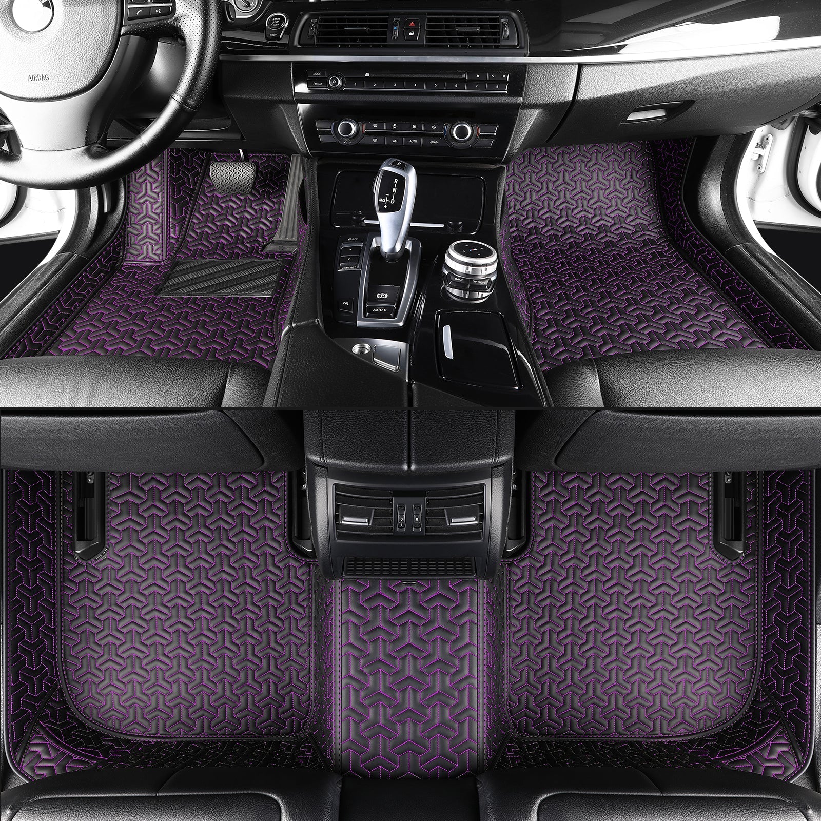 Trident Tread Car Floor Mats: Waterproof, suitable for all weather conditions and seasons, with customizable logos
