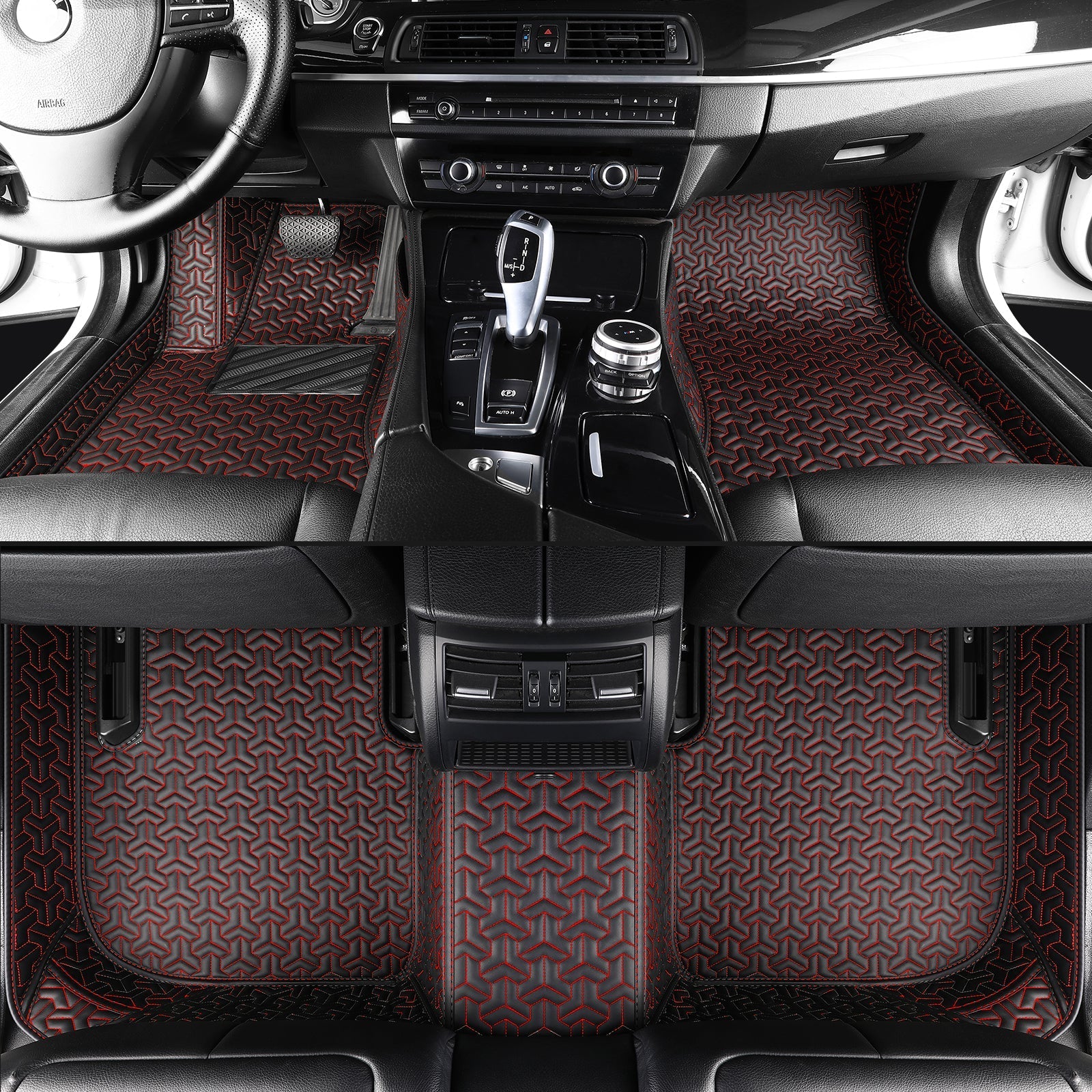 Trident Tread Car Floor Mats: Waterproof, suitable for all weather conditions and seasons, with customizable logos