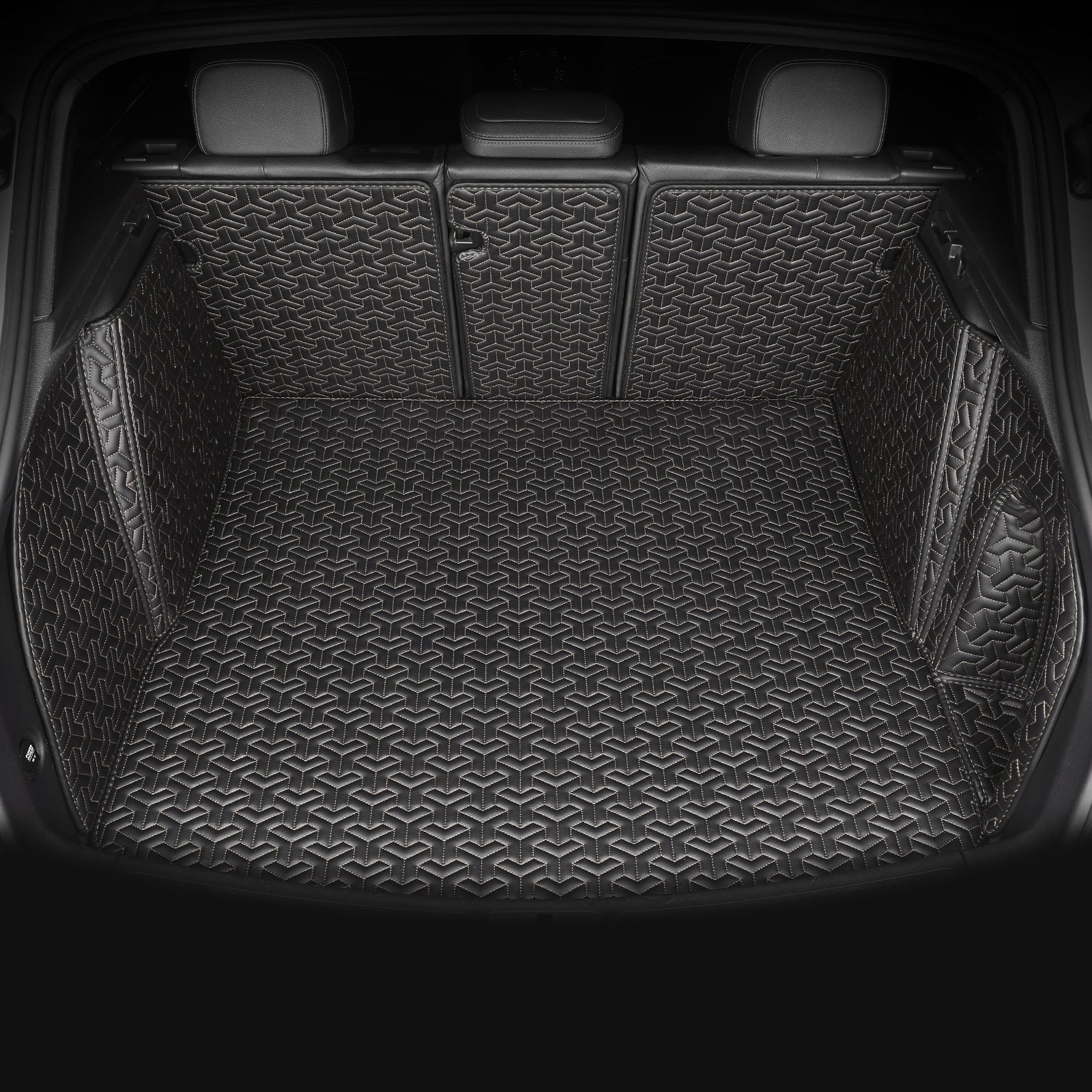 Trident Tread Waterproof Trunk Mat, Full-Coverage, Velcro Fastening