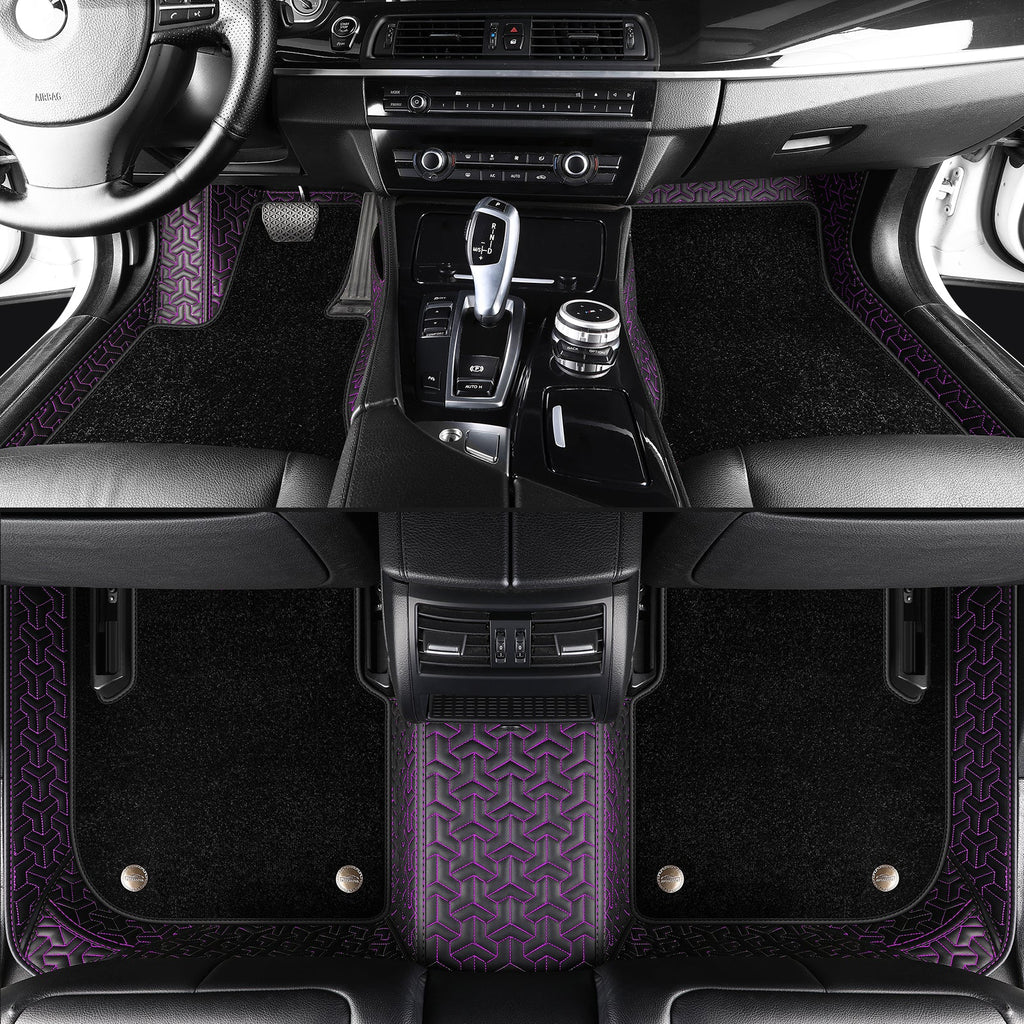 Trident Tread Custom Car Floor Mats With carpet With Logo