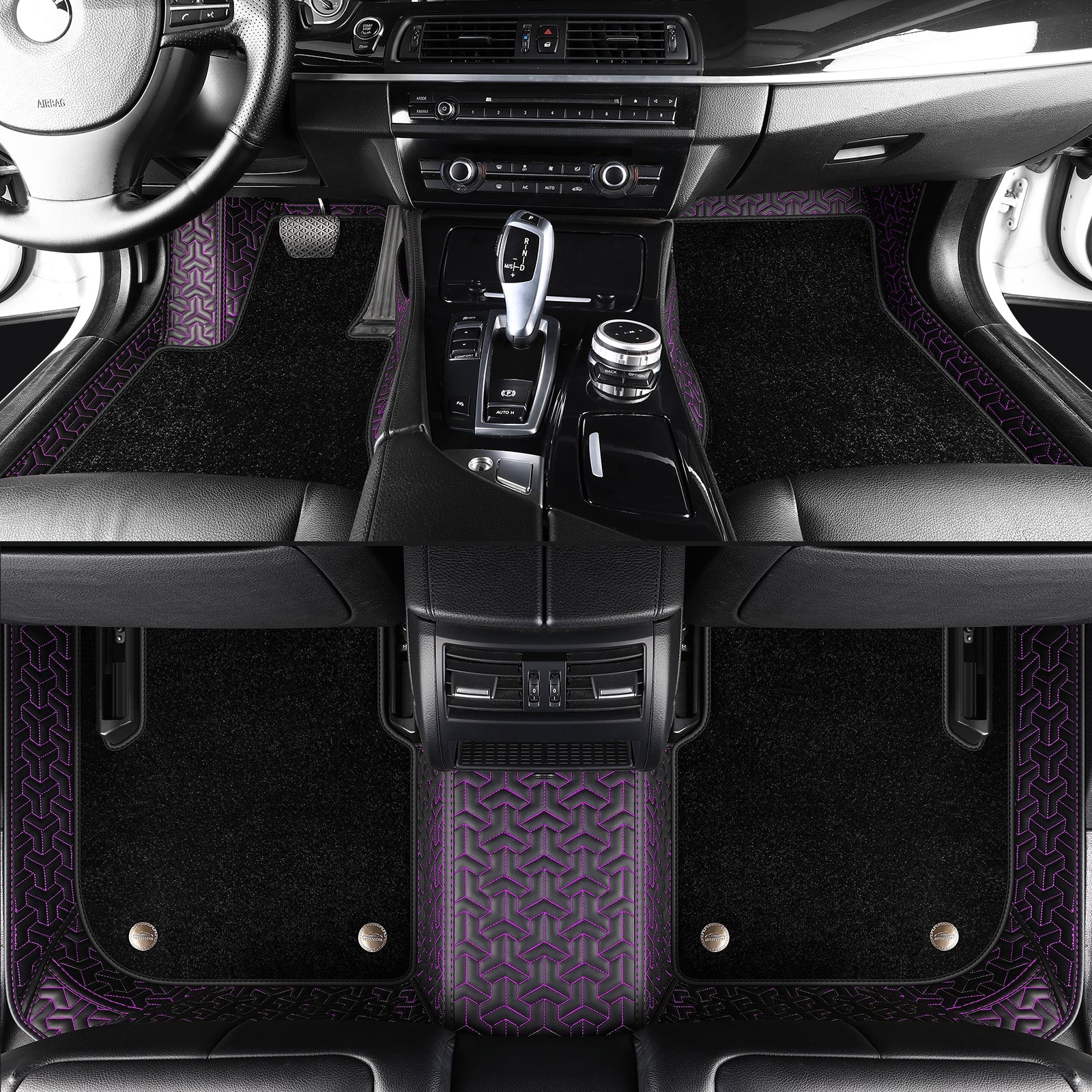 Trident Tread Custom Car Floor Mats With carpet With Logo
