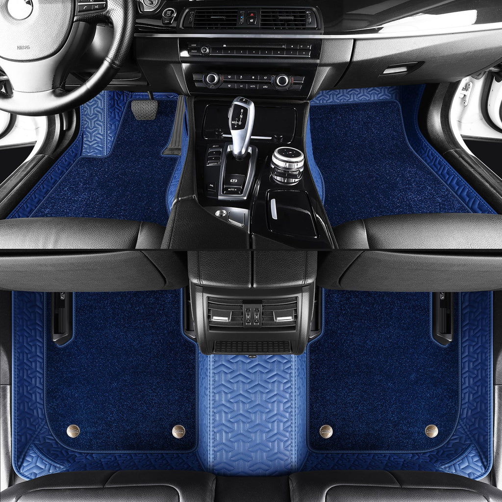 Trident Tread Custom Car Floor Mats With carpet With Logo