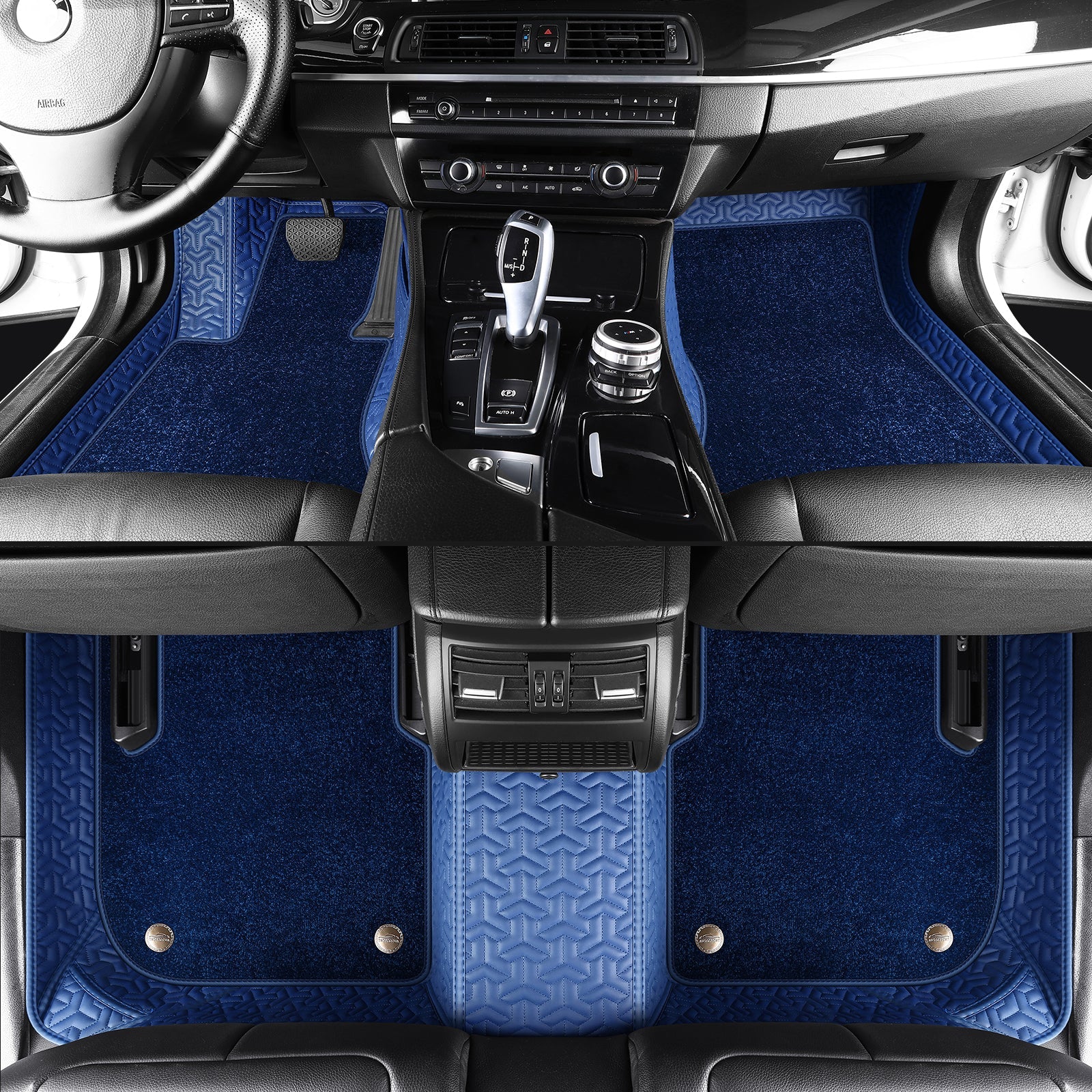 Trident Tread Custom Car Floor Mats With carpet With Logo