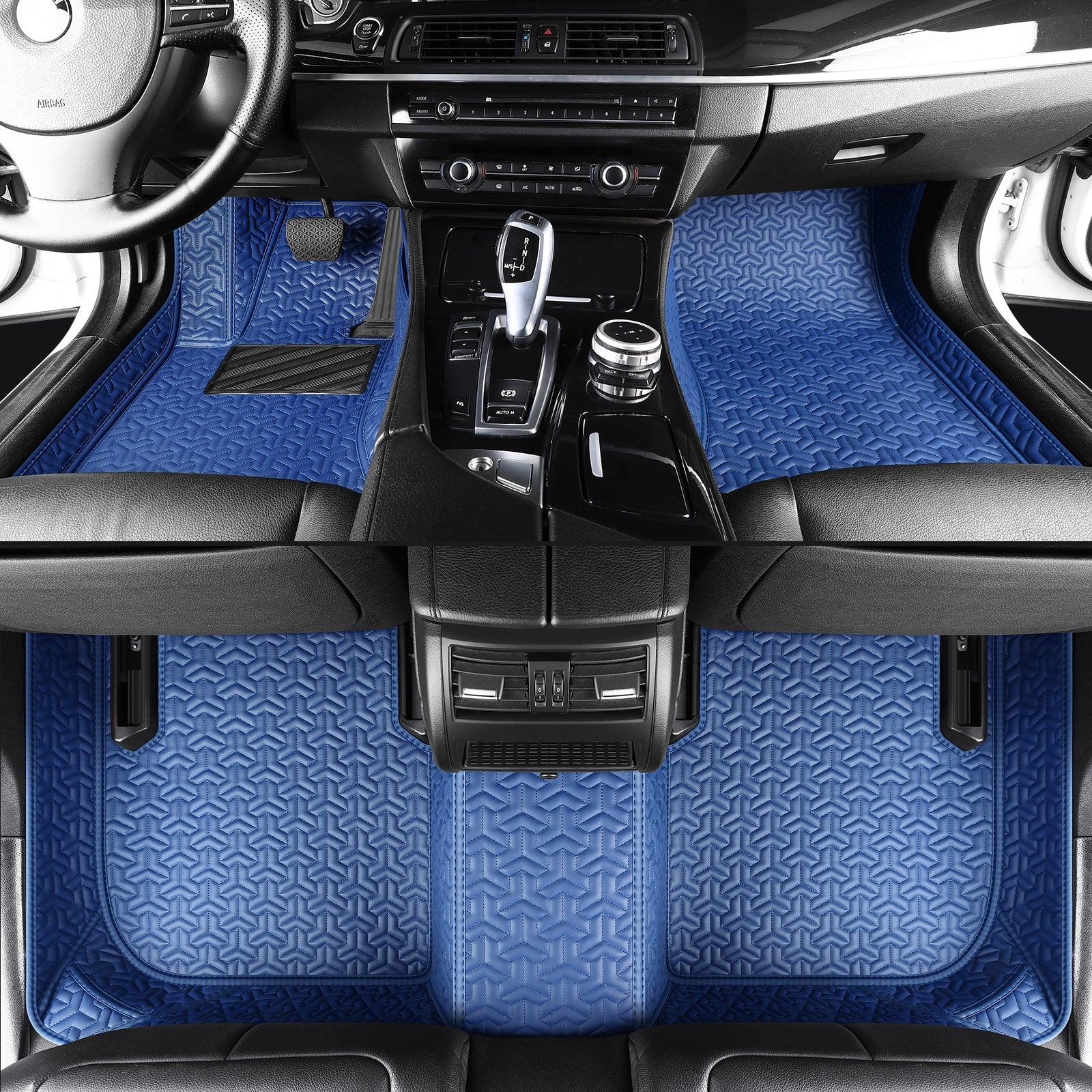 Trident Tread Car Floor Mats: Waterproof, suitable for all weather conditions and seasons, with customizable logos