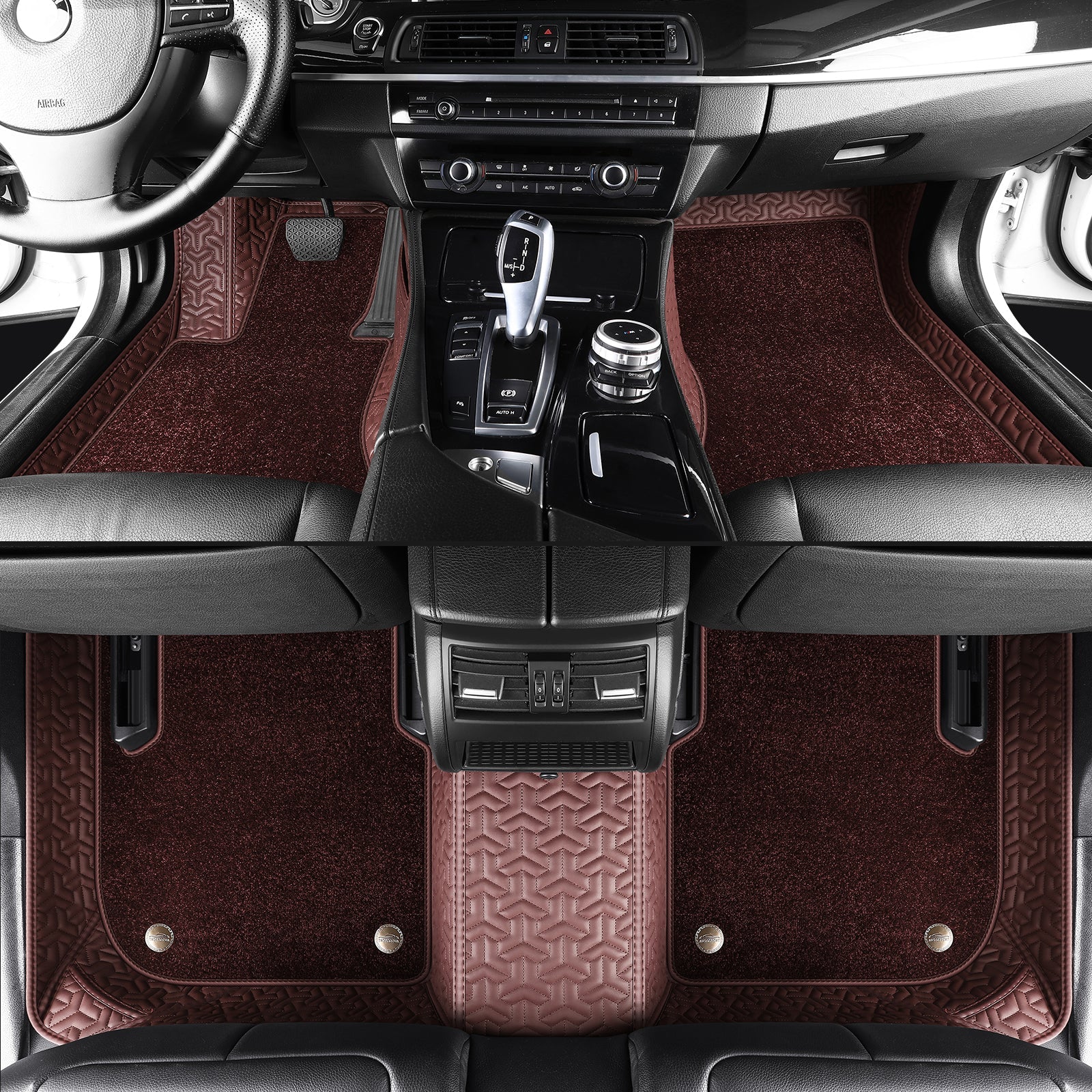 Trident Tread Custom Car Floor Mats With carpet With Logo