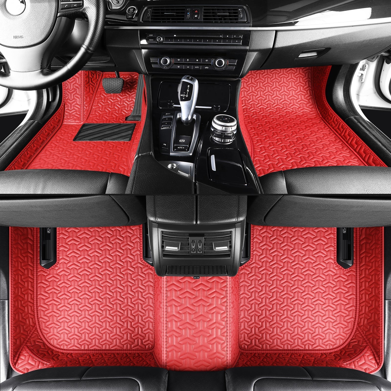 Trident Tread Car Floor Mats: Waterproof, suitable for all weather conditions and seasons, with customizable logos