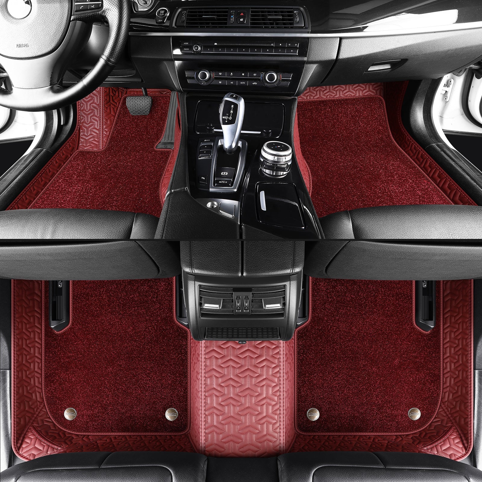 Trident Tread Custom Car Floor Mats With carpet With Logo