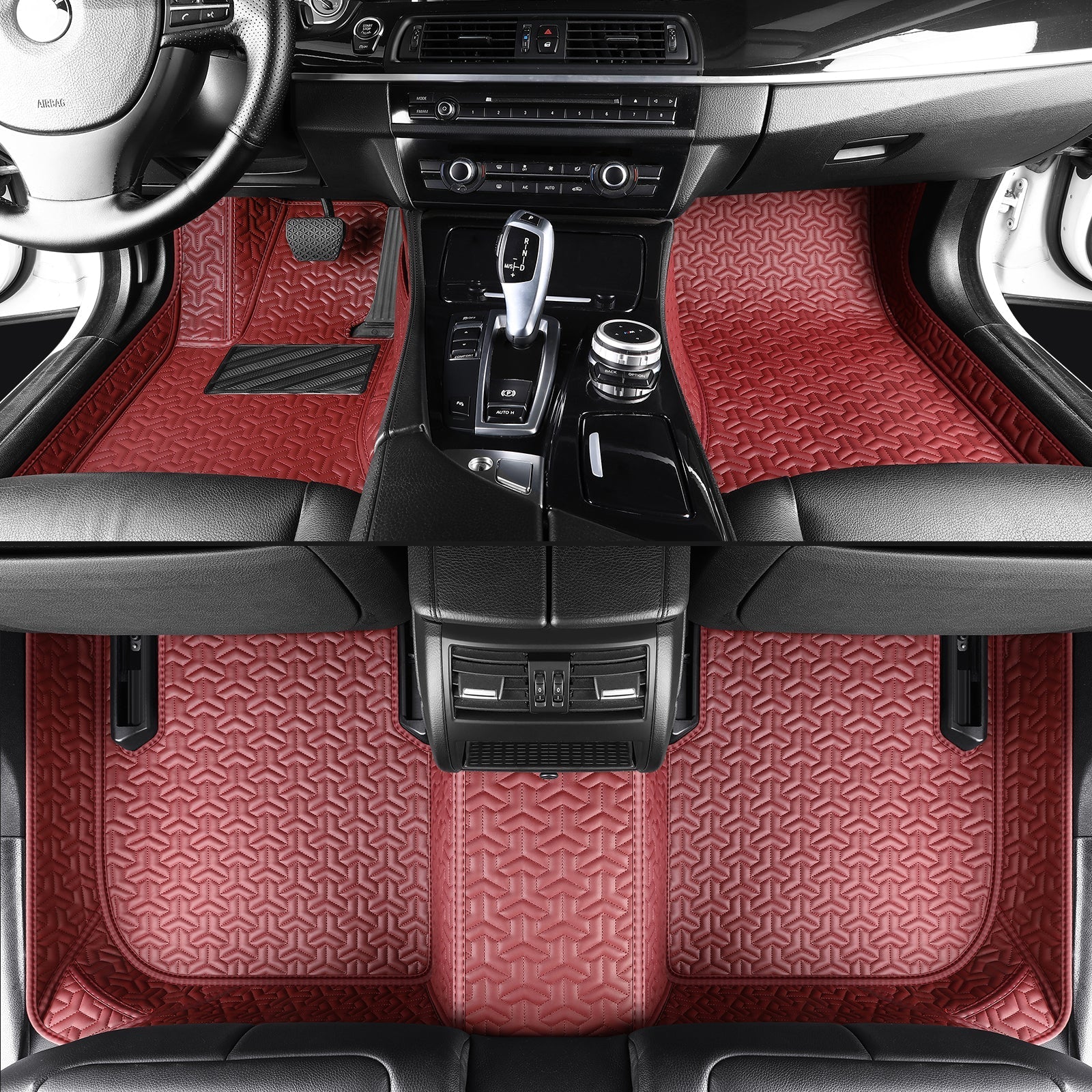 Trident Tread Car Floor Mats: Waterproof, suitable for all weather conditions and seasons, with customizable logos