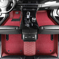 Trident Tread Car Floor Mats: Double-Layer Round Car Floor Mats (Polypropylene Loop Pile Carpets)